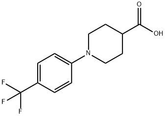 1-(4-TRIFLUOROMETHYLPHENYL)PIPERIDINE-4-CARBOXYLIC ACID 구조식 이미지