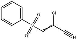 2-클로로-3-(페닐설포닐)아크릴로니트릴 구조식 이미지