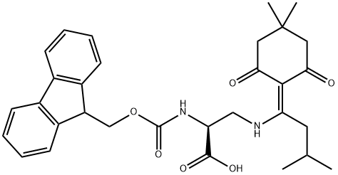 Fmoc-3-[[1-(4,4-Dimethyl-2,6-dioxocyclohexylidene)-3-methylbutyl]amino]-L-alanine Structure