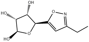 2,3,4-Furantriol, 5-(3-ethyl-5-isoxazolyl)tetrahydro-, (2R,3R,4S,5S)- (9CI) 구조식 이미지