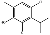 2,4-dichloro-6-methyl-3-(1-methylethyl)phenol  Structure
