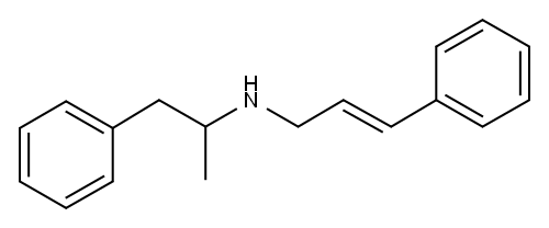 A-메틸-N-(3-페닐-2-프로페닐)벤즈니탄아민 구조식 이미지