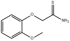 2-(2-METHOXYPHENOXY)ETHANETHIOAMIDE Structure