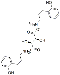 (S)-[[2-(hydroxyphenyl)-1-methyl]ethyl]ammonium [R-(R*,R*)]-tartrate Structure