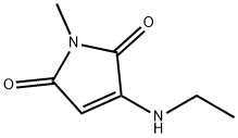 1H-Pyrrole-2,5-dione, 3-(ethylamino)-1-methyl- (9CI) 구조식 이미지