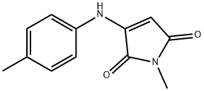 1H-Pyrrole-2,5-dione, 1-methyl-3-[(4-methylphenyl)amino]- (9CI) Structure