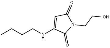 1H-Pyrrole-2,5-dione, 3-(butylamino)-1-(2-hydroxyethyl)- (9CI) Structure