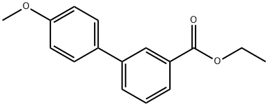 ETHYL 4'-METHOXY-3-BIPHENYLCARBOXYLATE 구조식 이미지