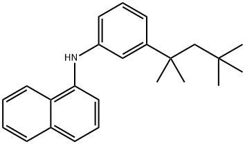 N-(3-(1,1,3,3-TETRAMETHYLBUTYL))PHENYL-1-NAPHTHYLAMINE Structure