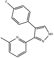 2-[4-(4-FLUOROPHENYL)-1H-PYRAZOL-3-YL]-6-METHYL PYRIDINE Structure