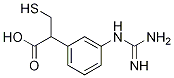 Benzeneacetic acid, 3-[(aMinoiMinoMethyl)aMino]-a-(MercaptoMethyl)-,(+) 구조식 이미지