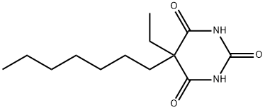 5-Ethyl-5-heptyl-2-sodiooxy-4,6(1H,5H)-pyrimidinedione 구조식 이미지