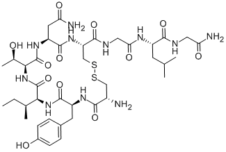 CYS-TYR-ILE-THR-ASN-CYS-GLY-LEU-GLY-NH2 구조식 이미지