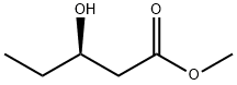 (-)-Methyl (R)-3-hydroxypentanoate 구조식 이미지