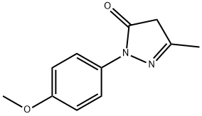 1-(4-methoxy)phenyl-3-methyl-5-pyrazolone Structure