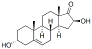 (3a,16b)-3,16-dihydroxy-Androst-5-en-17-one 구조식 이미지
