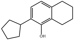 2-cyclopentyl-5,6,7,8-tetrahydro-1-naphthol  구조식 이미지