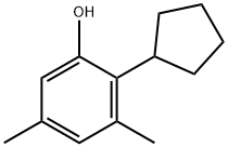 2-cyclopentyl-3,5-xylenol 구조식 이미지