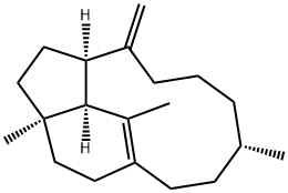 (1R,3aR,8S,12aR)-1,2,3,3a,4,5,6,7,8,9,10,12a-Dodecahydro-1,8,12-trimethyl-4-methylene-1,11-ethanocyclopentacycloundecene Structure