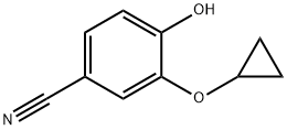 Benzonitrile, 3-(cyclopropyloxy)-4-hydroxy- (9CI) Structure