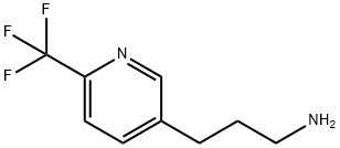 3-PYRIDINEPROPANAMINE, 6-(TRIFLUOROMETHYL)- Structure