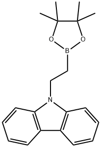 2-(9H-CARBAZOLYL)ETHYLBORONIC ACID PINACOL ESTER Structure