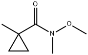 Cyclopropanecarboxamide, N-methoxy-N,1-dimethyl- (9CI) 구조식 이미지