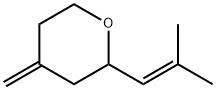 tetrahydro-4-methylene-2-(2-methyl-1-propenyl)-2H-pyran 구조식 이미지