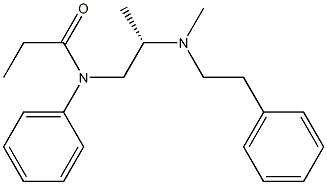 (+)-N-[(S)-2-[Methyl(2-phenylethyl)amino]propyl]-N-phenylpropanamide 구조식 이미지