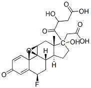 9beta,11beta-epoxy-6beta-fluoro-17,21-dihydroxypregna-1,4-diene-3,20-dione 17,21-di(acetate) 구조식 이미지