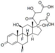 6beta,9-difluoro-11beta,17,21-trihydroxypregna-1,4-diene-3,20-dione 17,21-di(acetate) Structure