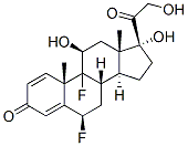 6beta,9-difluoro-11beta,17,21-trihydroxypregna-1,4-diene-3,20-dione Structure