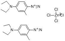 4-DIETHYLAMINO-2-METHYLBENZENEDIAZONIUM CHLORIDE HEMI(ZINC CHLORIDE) SALT Structure