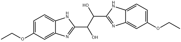 1,2-bis(5-ethoxy-2-benzimidazolyl)-1,2-ethanediol 구조식 이미지