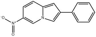 6-Nitro-2-phenylindolizine Structure