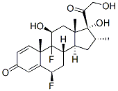 6beta,9-difluoro-11beta,17,21-trihydroxy-16alpha-methylpregna-1,4-diene-3,20-dione 구조식 이미지