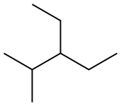 3-ETHYL-2-METHYLPENTANE Structure