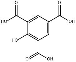 1-Hydroxybenzene-2,4,6-tricarboxylic acid 구조식 이미지