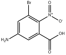 3-브로모-2-니트로-5-아미노벤조산 구조식 이미지