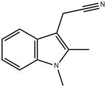 (1,2-DIMETHYL-1H-INDOL-3-YL)-ACETONITRILE 구조식 이미지