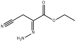 Propanoic acid, 3-cyano-2-hydrazono-, ethyl ester, (2E)- (9CI) Structure