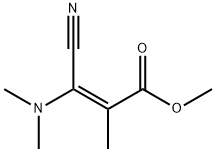 2-Propenoicacid,3-cyano-3-(dimethylamino)-2-methyl-,methylester,(2E)- 구조식 이미지