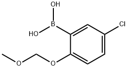 5-CHLORO-2-(METHOXYMETHOXY)PHENYLBORONIC ACID Structure
