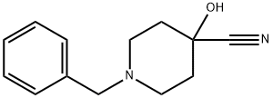 1-BENZYL-4-CYANO-4-HYDROXYPIPERIDINE 구조식 이미지