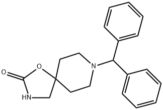 8-(Diphenylmethyl)-1-oxa-3,8-diazaspiro[4.5]decan-2-one 구조식 이미지