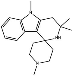 1,2,3,4-Tetrahydro-1',3,3,5-tetramethylspiro[γ-carboline-1,4'-piperidine] 구조식 이미지