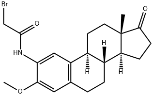 2-bromoacetamidoestrone methyl ether Structure