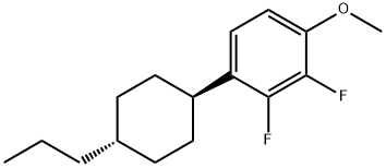 TRANS-2,3-DIFLUORO-1-METHOXY-4-(4-PROPYL-CYCLOHEXYL)-BENZENE Structure