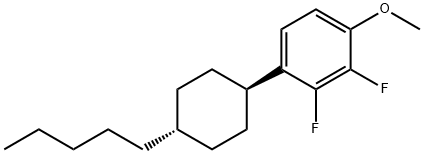 TRANS-2,3-DIFLUORO-1-METHOXY-4-(4-PENTYL-CYCLOHEXYL)-BENZENE Structure