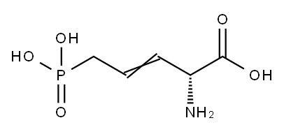 (2R)-2-Amino-5-phosphono-3-pentenoic acid 구조식 이미지